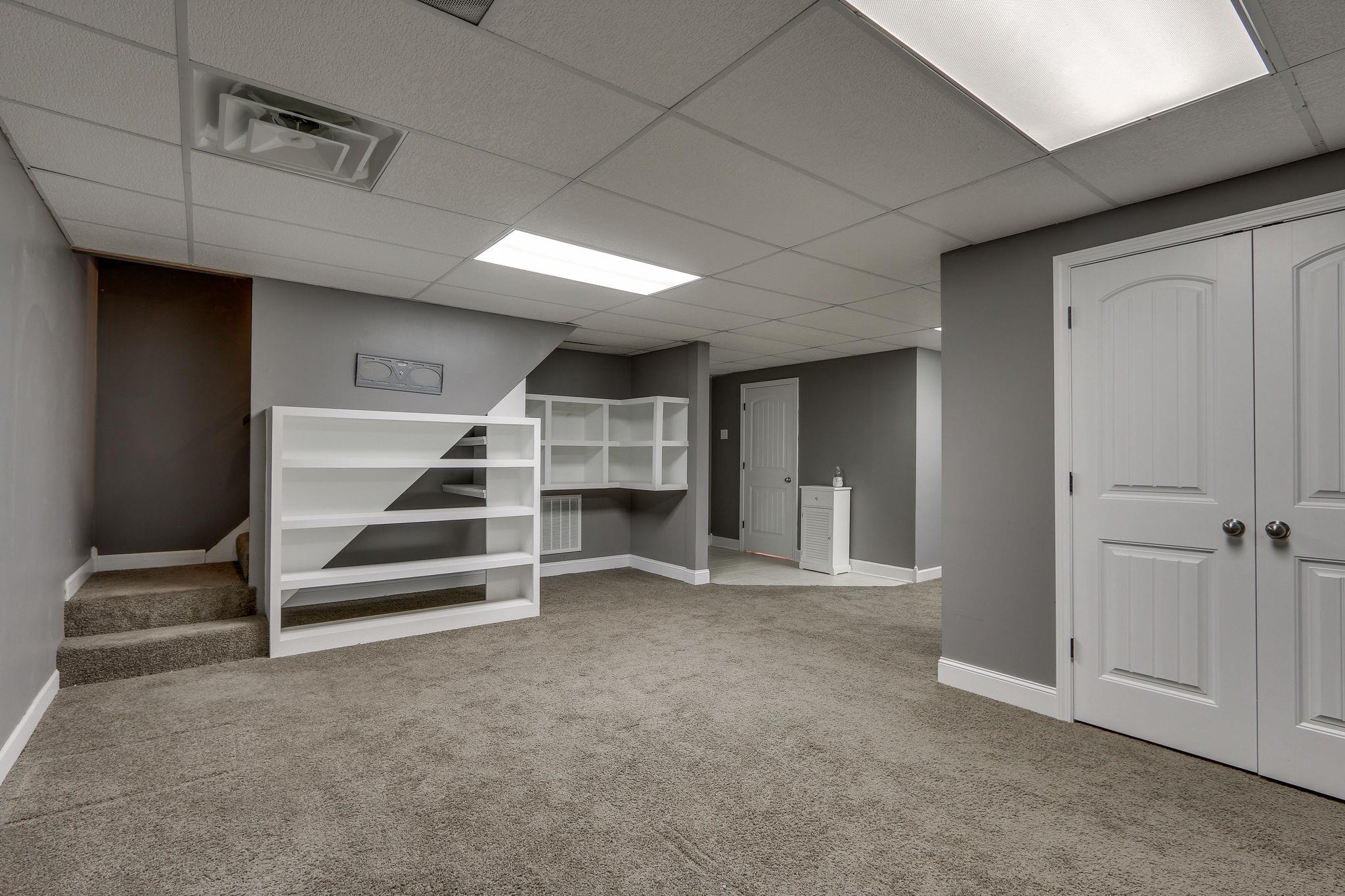1056 Fitzpatrick Road Nashville, TN 37214 - Photo 21 of 28 View of built-in shelving in basement