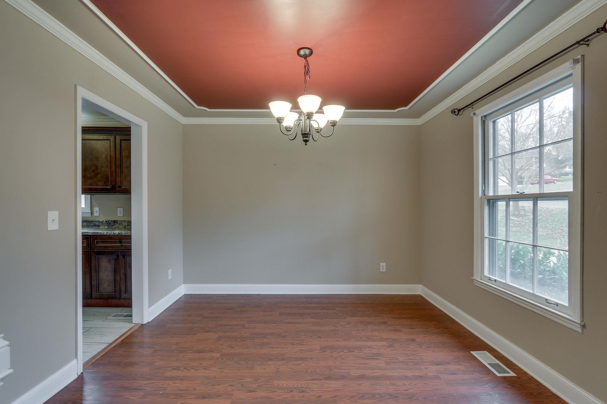 1056 Fitzpatrick Road Nashville, TN 37214 - Photo 5 of 28 Formal dining room with ceiling detail and updated lighting