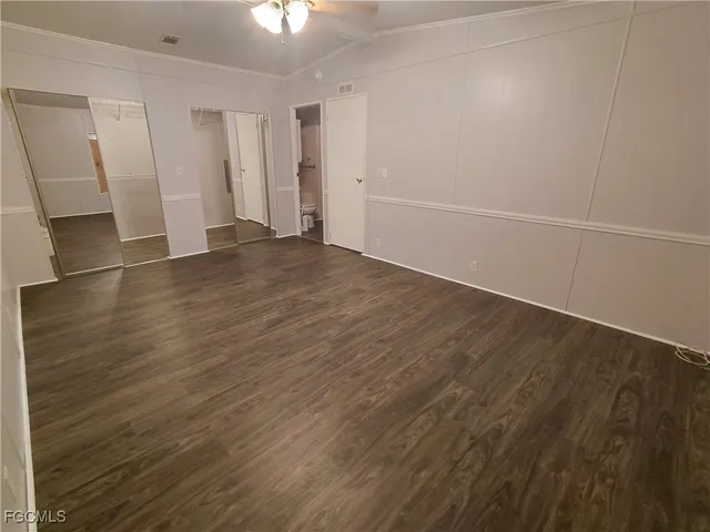 wooden floor in an empty room