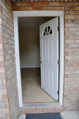 a view of front door of house