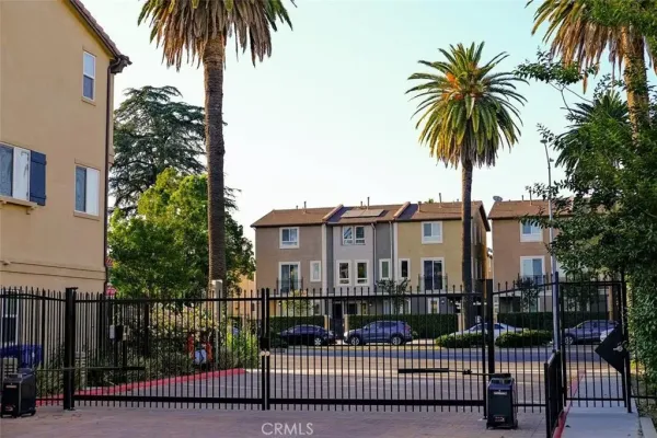 a view of a house with a garden from a roof