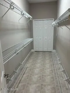 a view of a walk in closet