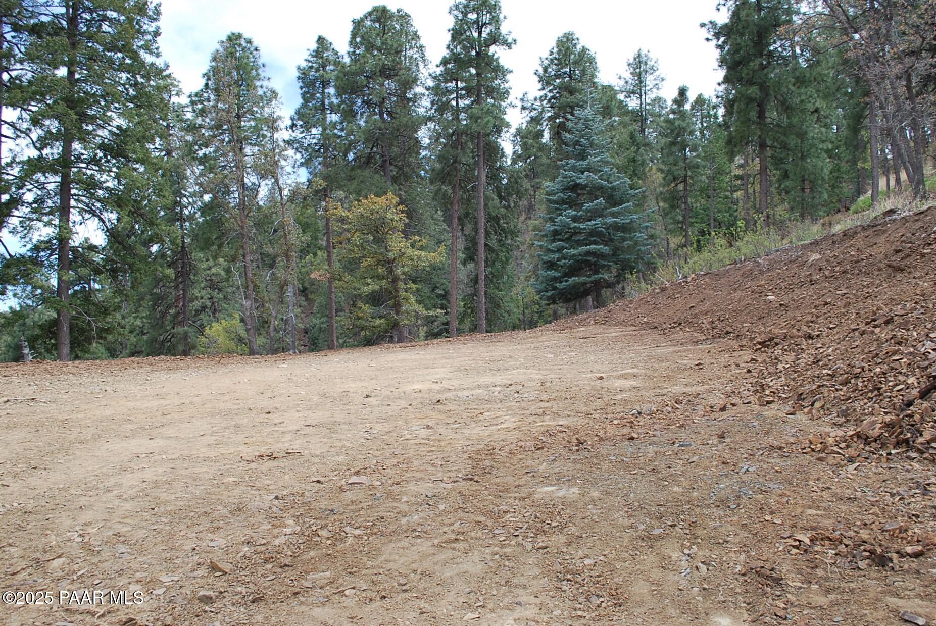 0 East Refuge Hideout Road Prescott, AZ 86303 - Photo 27 of 41 a view of dirt road with trees in the background