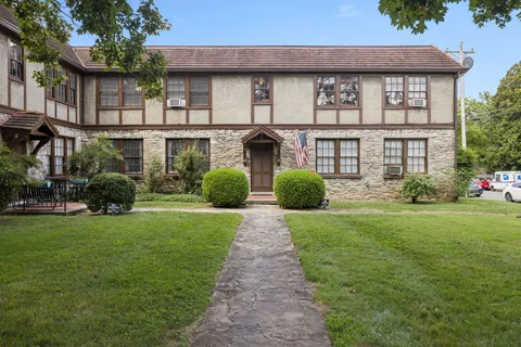 a view of a house with a outdoor space