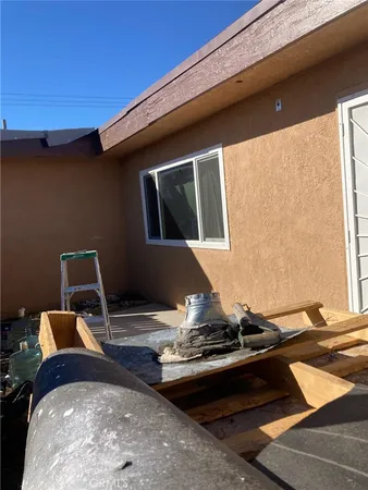 a room with furniture