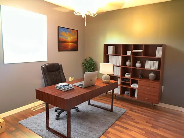 a view of an empty room