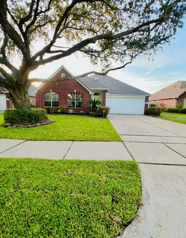 a view of yard with large tree