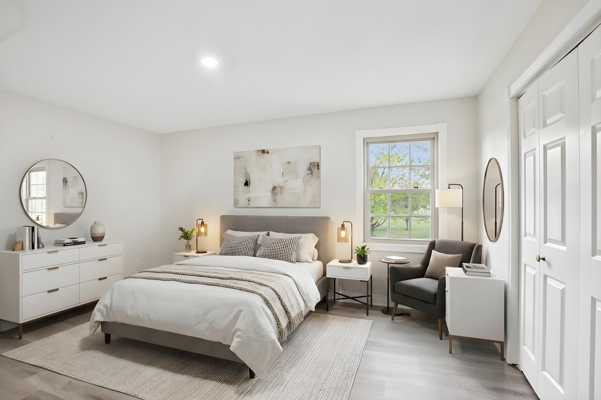 1698 Porter Road Bon Aqua, TN 37025 - Photo 13 of 24 a bedroom with bed and a large window