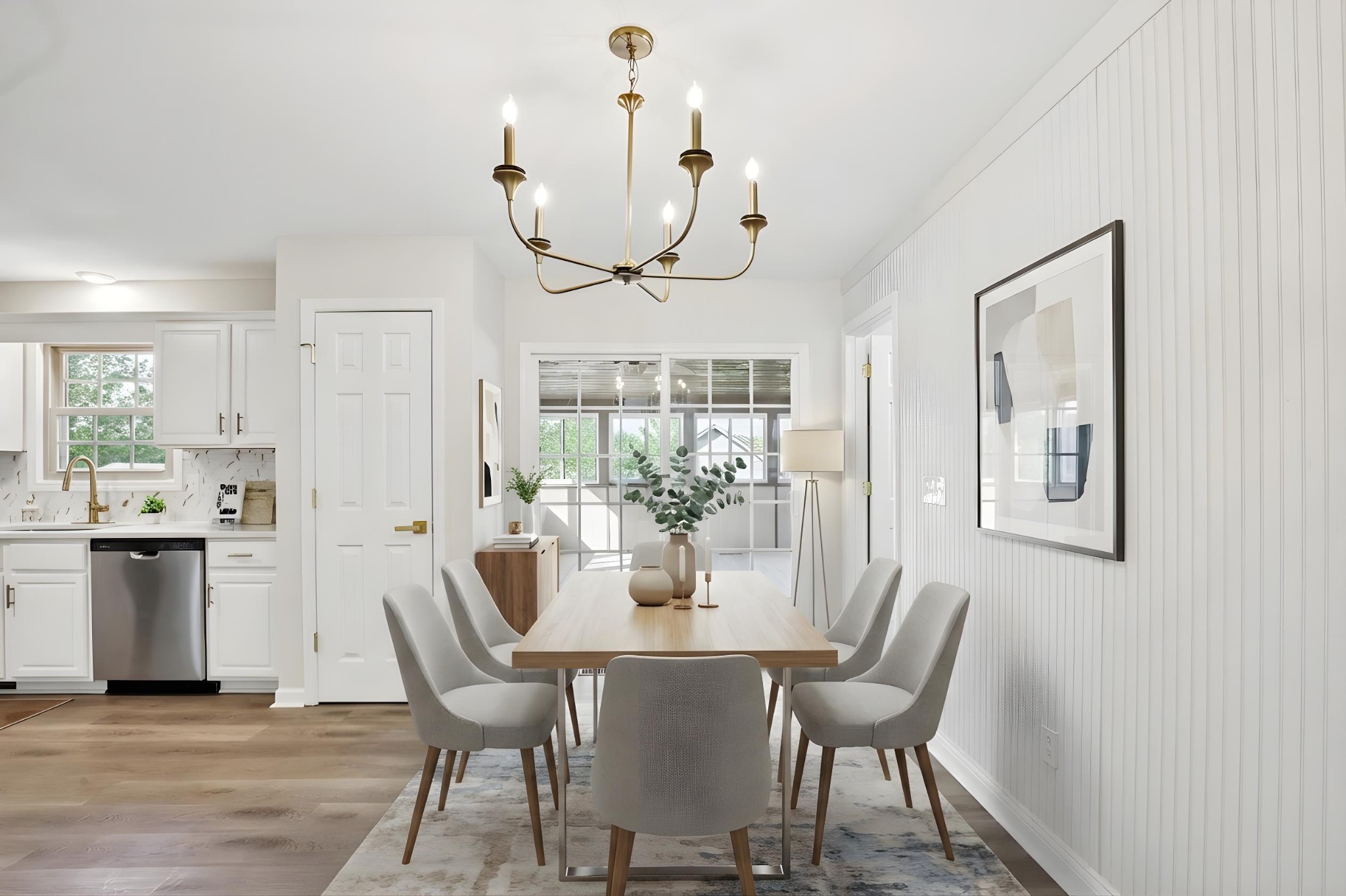 1698 Porter Road Bon Aqua, TN 37025 - Photo 7 of 24 a view of a dining room with furniture window and wooden floor