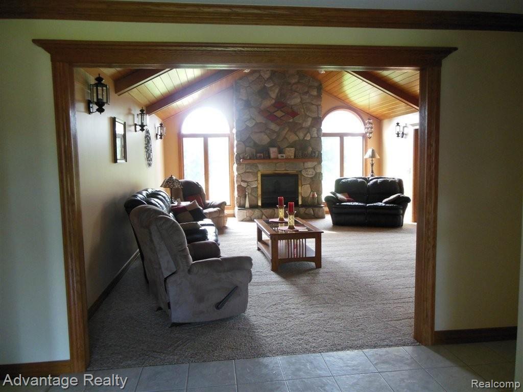21900 Armada Ridge Road Armada, MI 48005 - Photo 13 of 35 Stone Fireplace (gas)