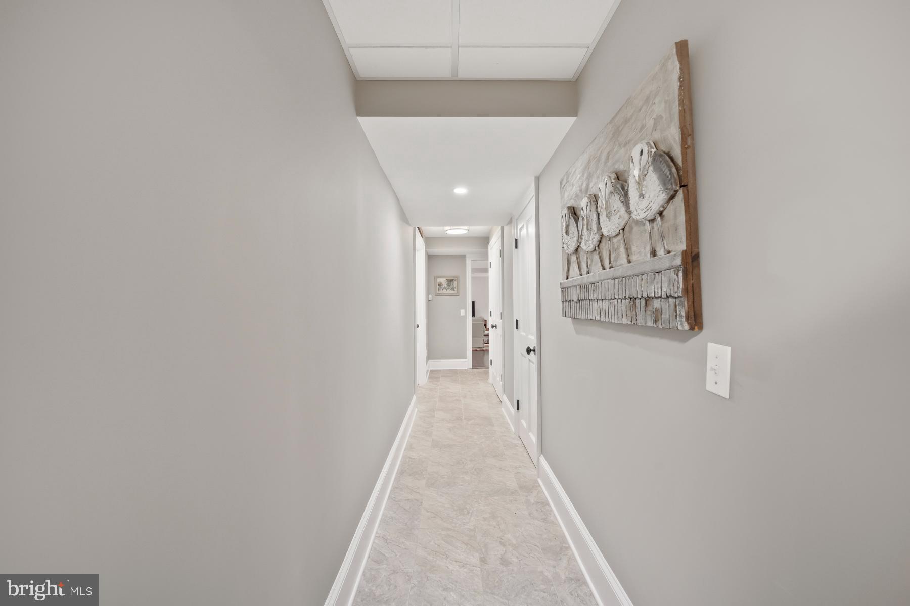 1650 Mt Pleasant Road Villanova, PA 19085 - Photo 31 of 55 Basement Hallway with Storage Closets