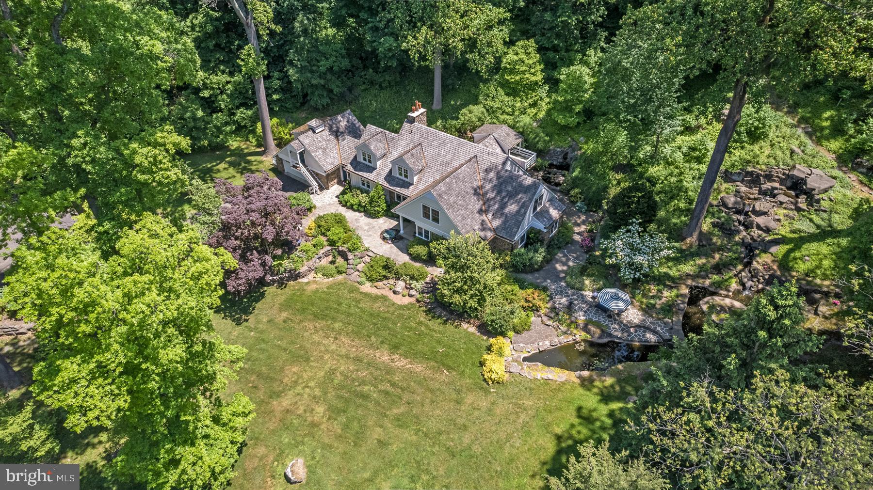 1650 Mt Pleasant Road Villanova, PA 19085 - Photo 44 of 55 Aerial View of House