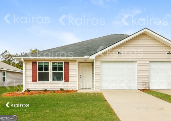 a view of front of house with yard