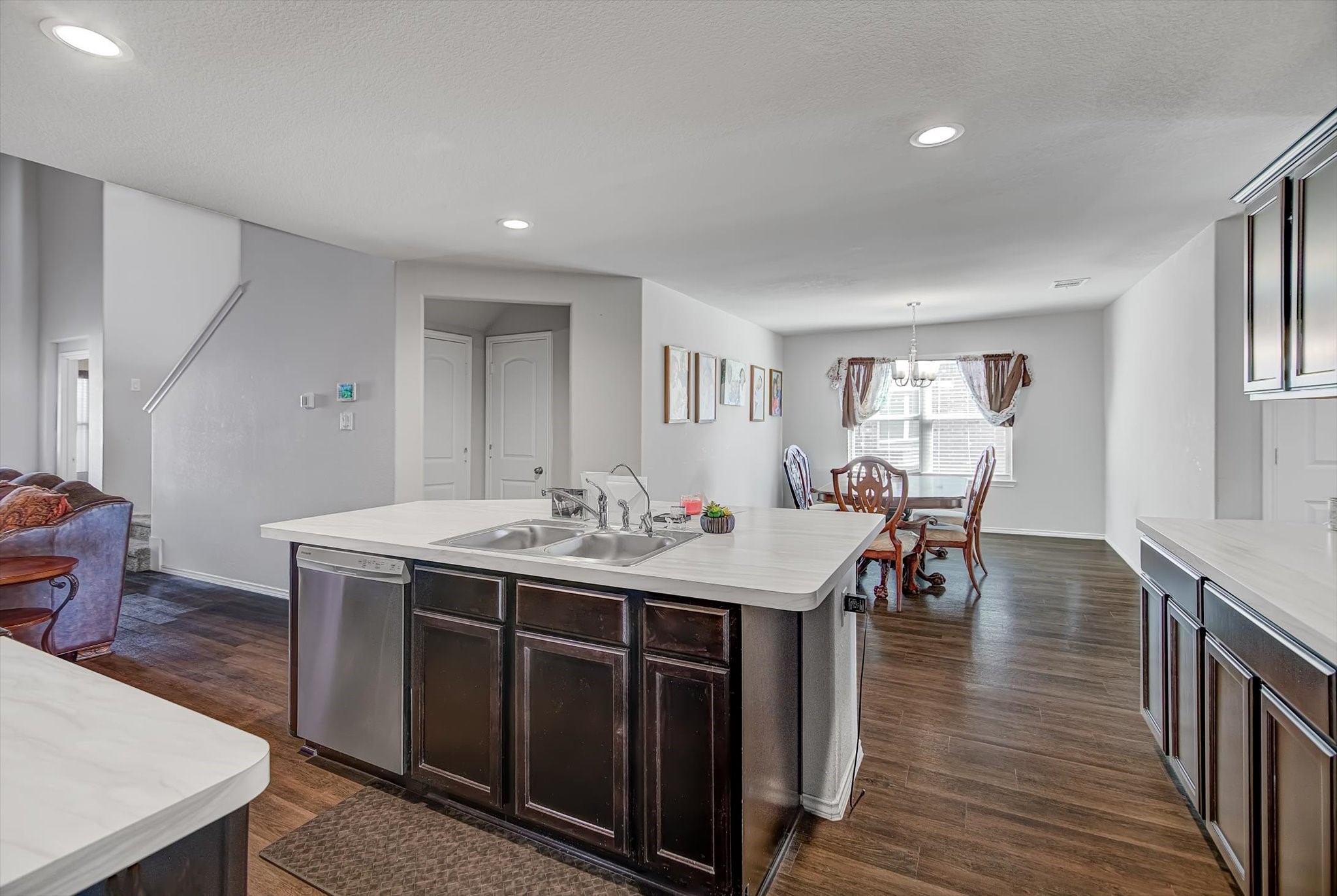 1230 Baja Vista Way Channelview, TX 77530 - Photo 12 of 33 a view of a dining room with furniture and wooden floor