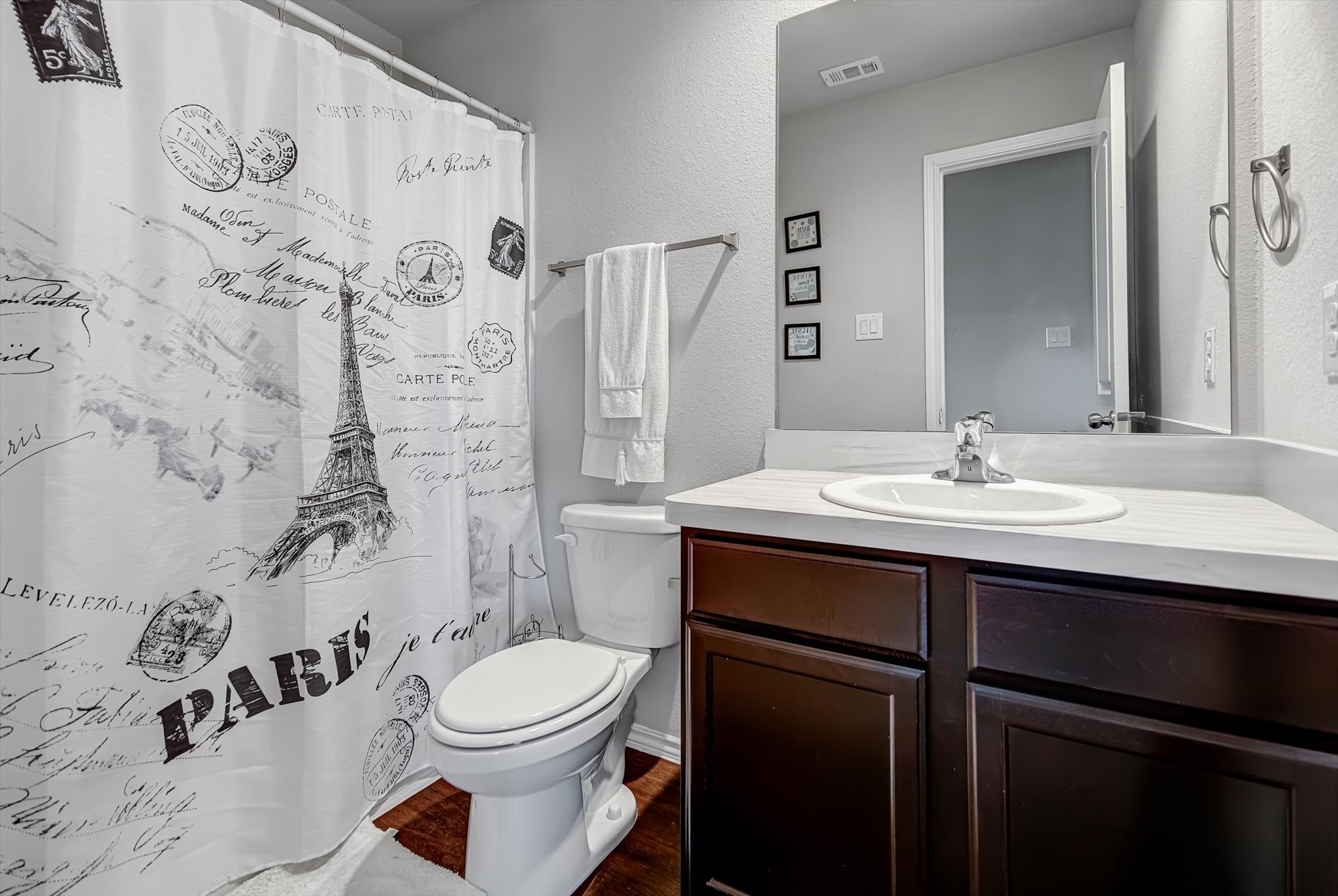 1230 Baja Vista Way Channelview, TX 77530 - Photo 28 of 33 a bathroom with a sink toilet and shower