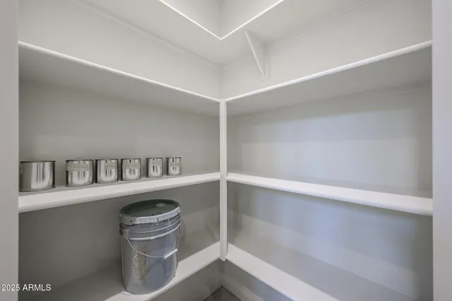 a close view of closet