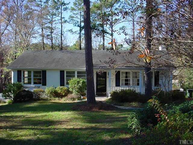 3705 Bellevue Road Raleigh, NC 27609 - Photo 1 of 1 a front view of a house with a garden and plants