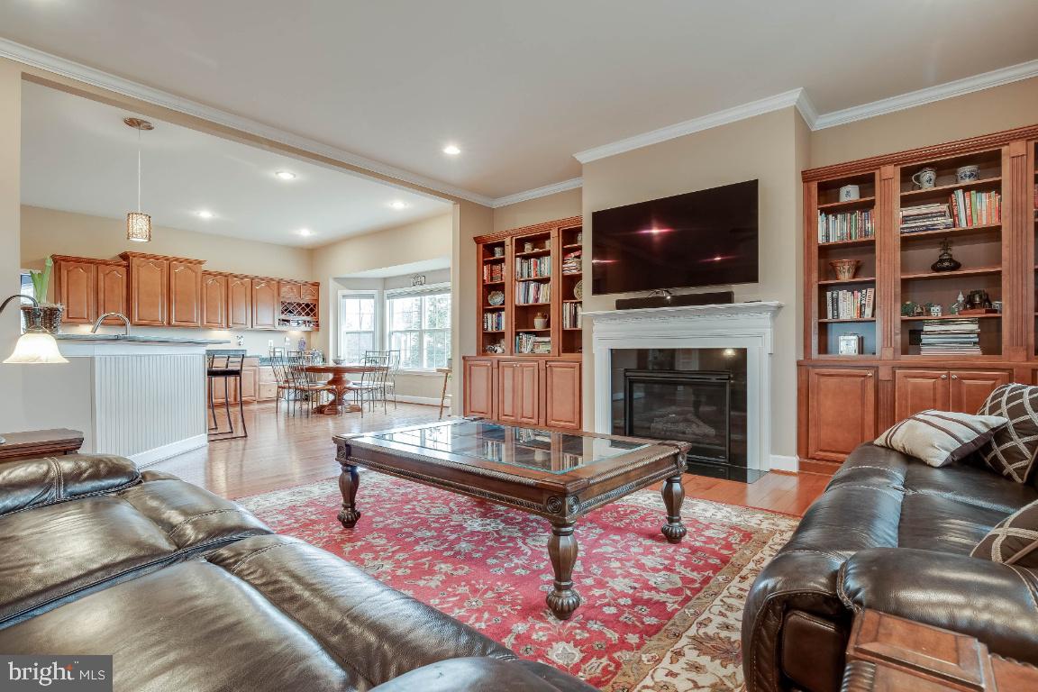 41985 Riding Mill Place Ashburn, VA 20148 - Photo 11 of 46 Open Family Room with Gas Fireplace