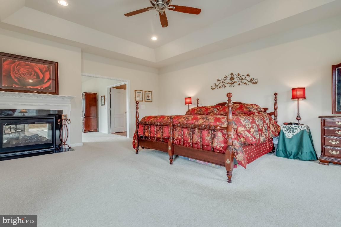 41985 Riding Mill Place Ashburn, VA 20148 - Photo 22 of 46 Master Bedroom with 2 Sided Gas Fireplace