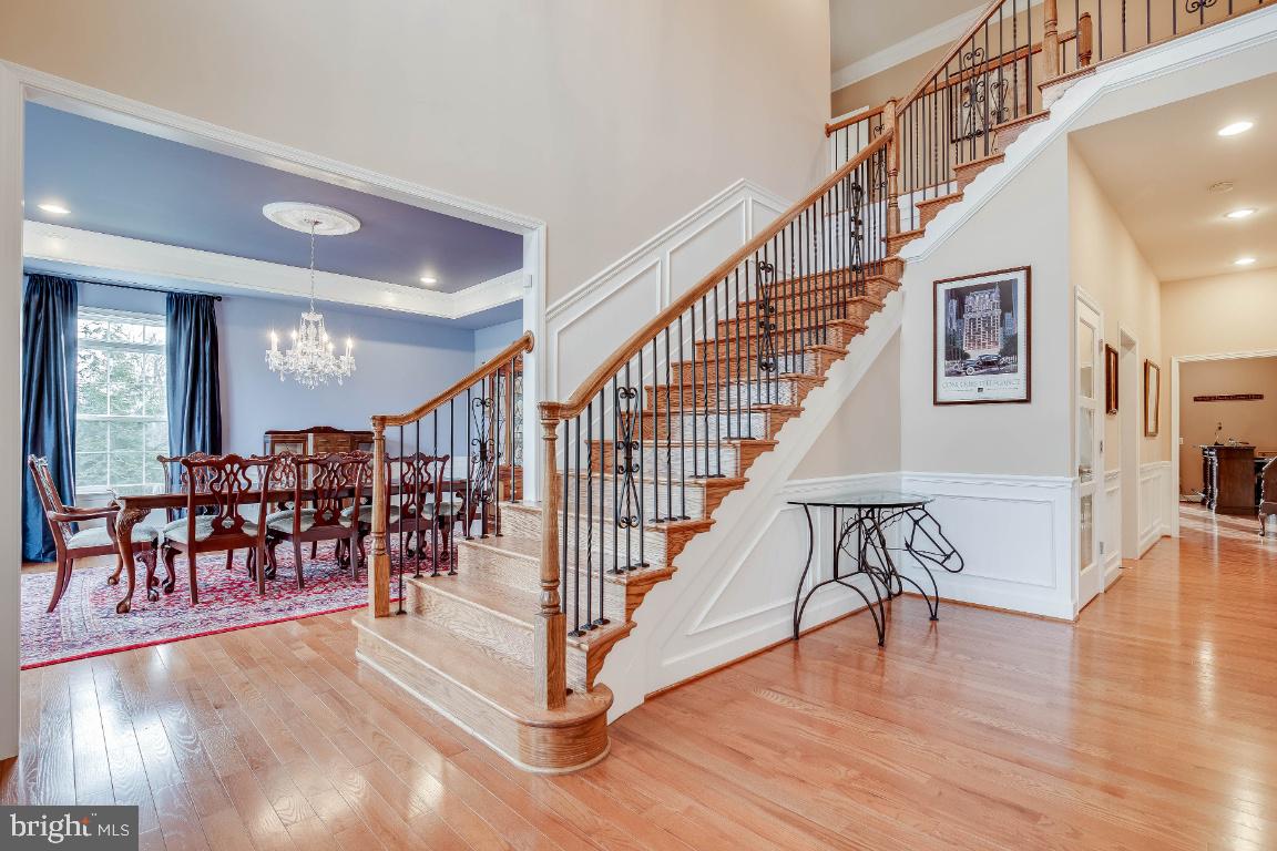 41985 Riding Mill Place Ashburn, VA 20148 - Photo 35 of 46 Staircase with Wrought Iron Rails