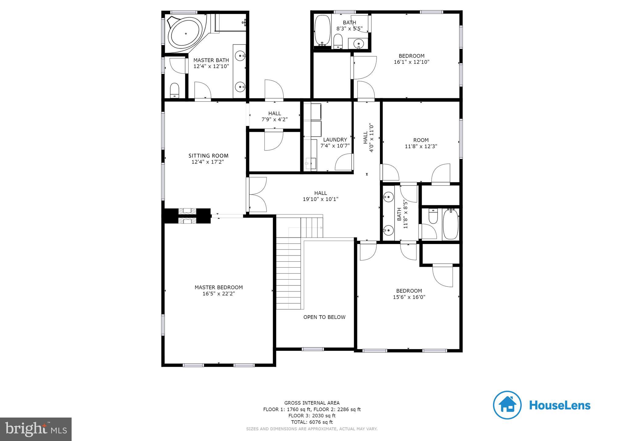 41985 Riding Mill Place Ashburn, VA 20148 - Photo 43 of 46 Upper Level Floor Plan