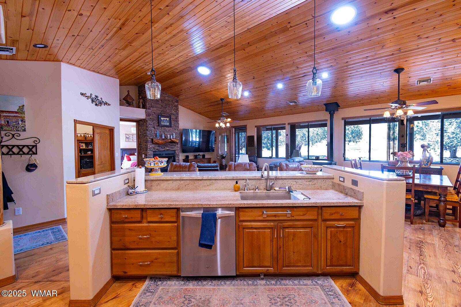6757 Cheney Ranch Loop Show Low, AZ 85901 - Photo 14 of 77 Kitchen to Living & Dining Room