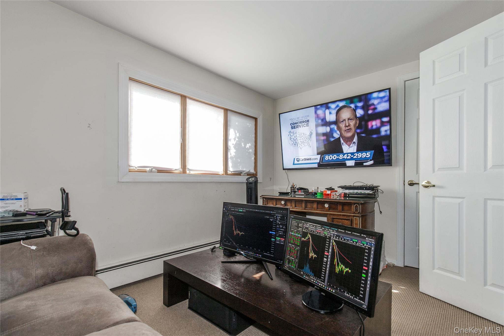 61 Mitchell Avenue Plainview, NY 11803 - Photo 14 of 24 a living room with furniture and a flat screen tv