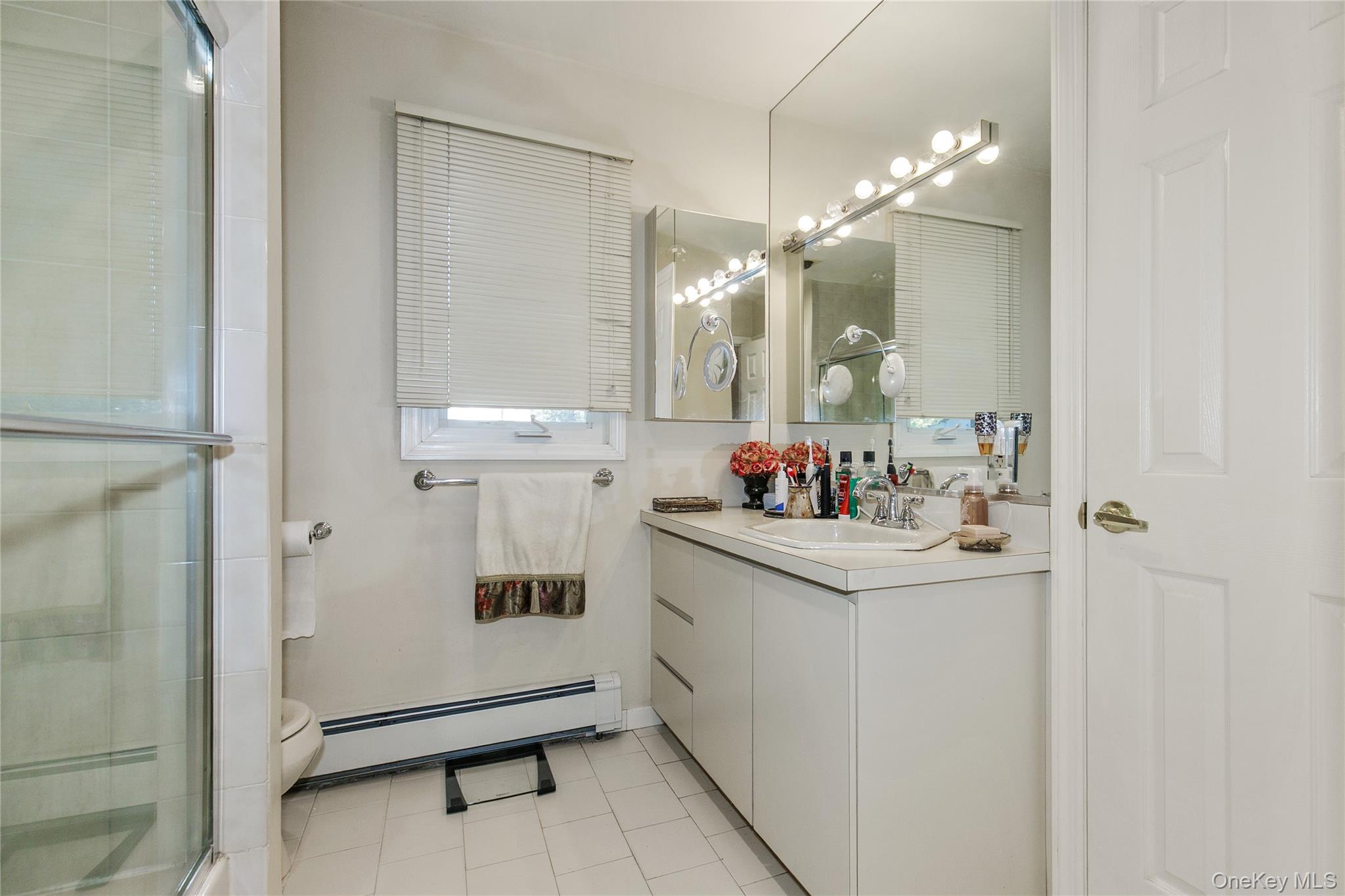 61 Mitchell Avenue Plainview, NY 11803 - Photo 8 of 24 a bathroom with a sink vanity and a mirror