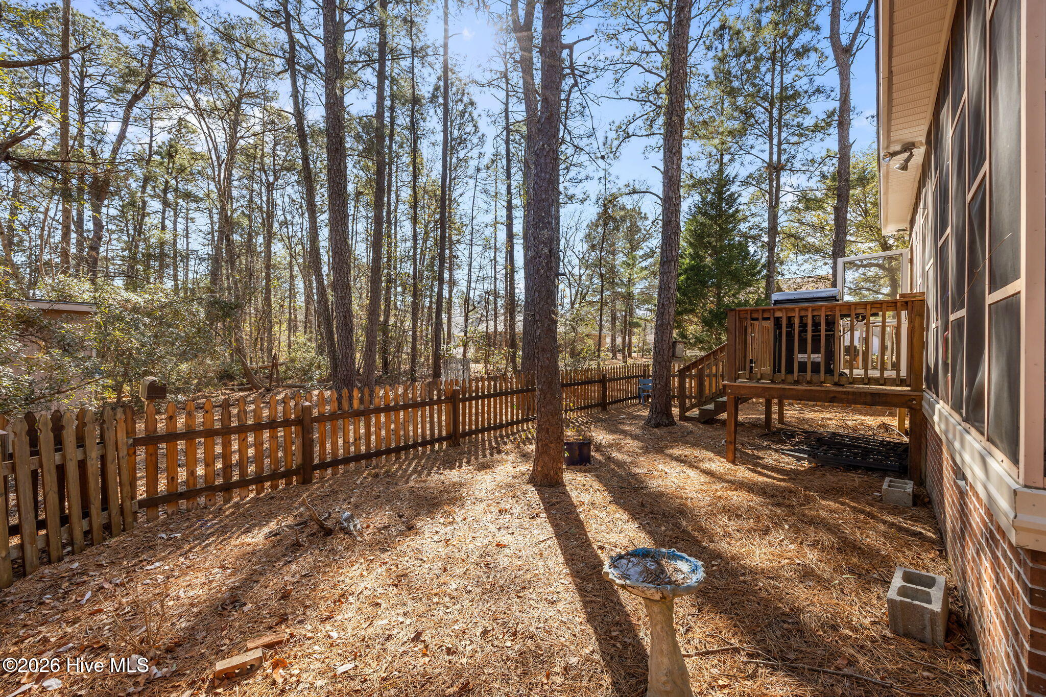 802 Black Swan Road New Bern, NC 28560 - Photo 28 of 57 Back yard is partially fenced in. Property extends beyond fence.