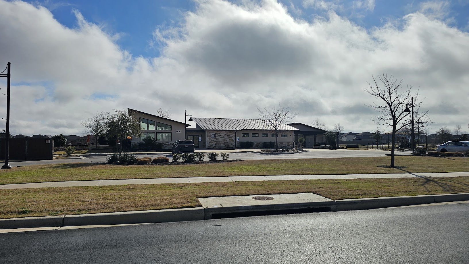 712 Muster Bend Georgetown, TX 78626 - Photo 23 of 26 View of front of property with a front lawn and a residential view