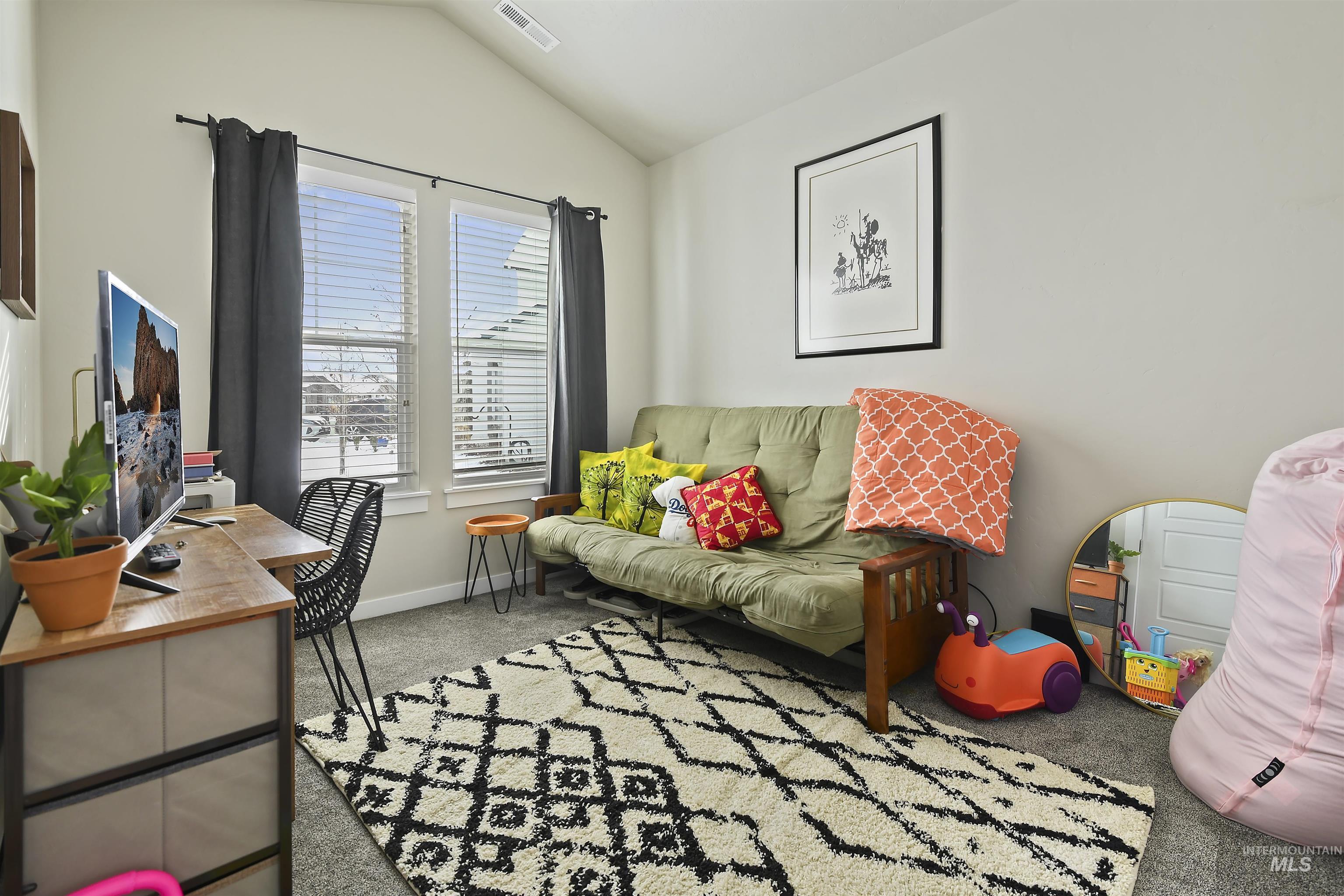 13472 Deodar Street Caldwell, ID 83607 - Photo 3 of 22 Office space with lofted ceiling and light carpet