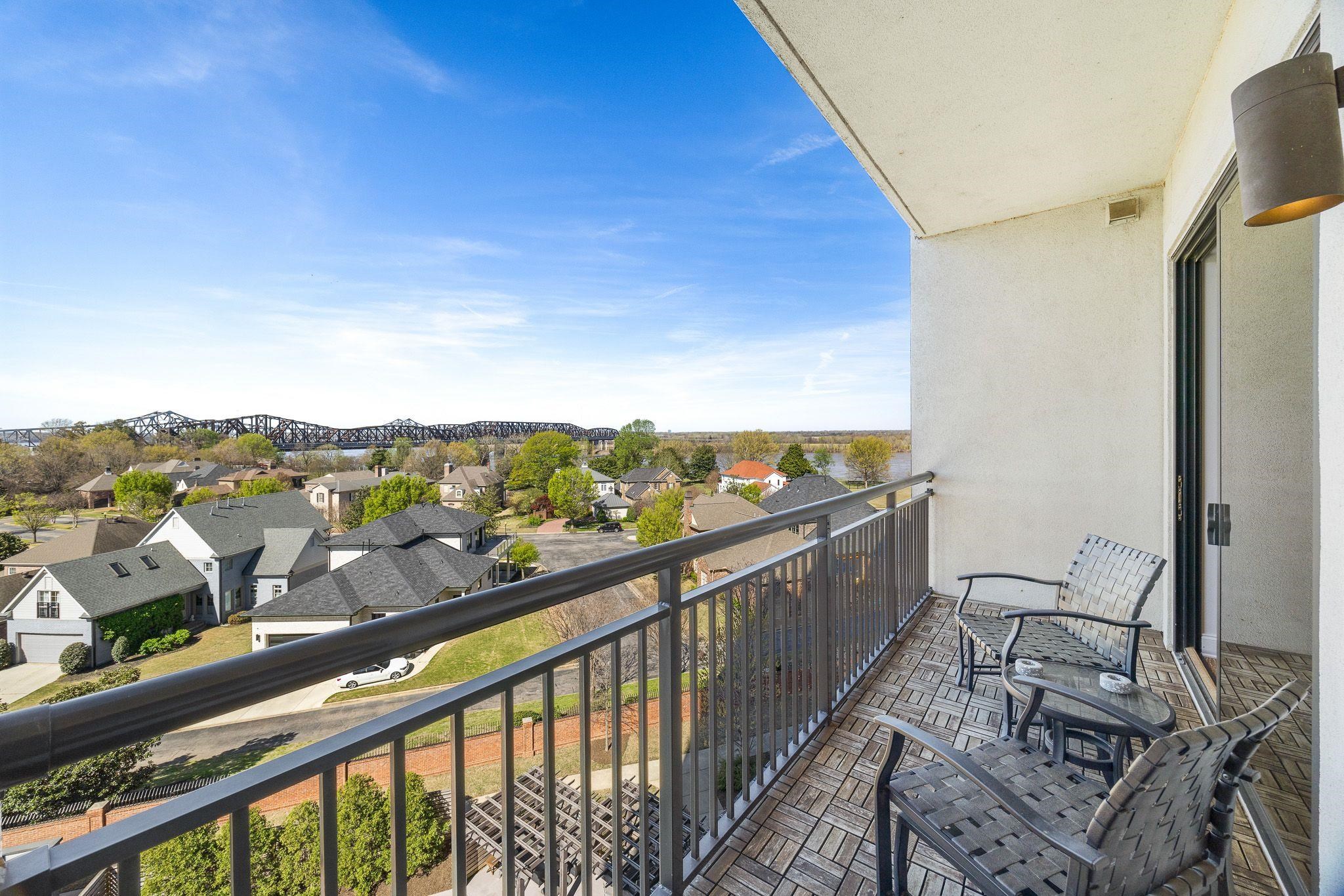 717 Riverside Drive, Unit 603 Memphis, TN 38103 - Photo 5 of 39 The River and Bridge views draw you in and out to the balcony.