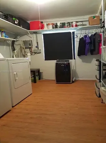 a view of storage and utility room