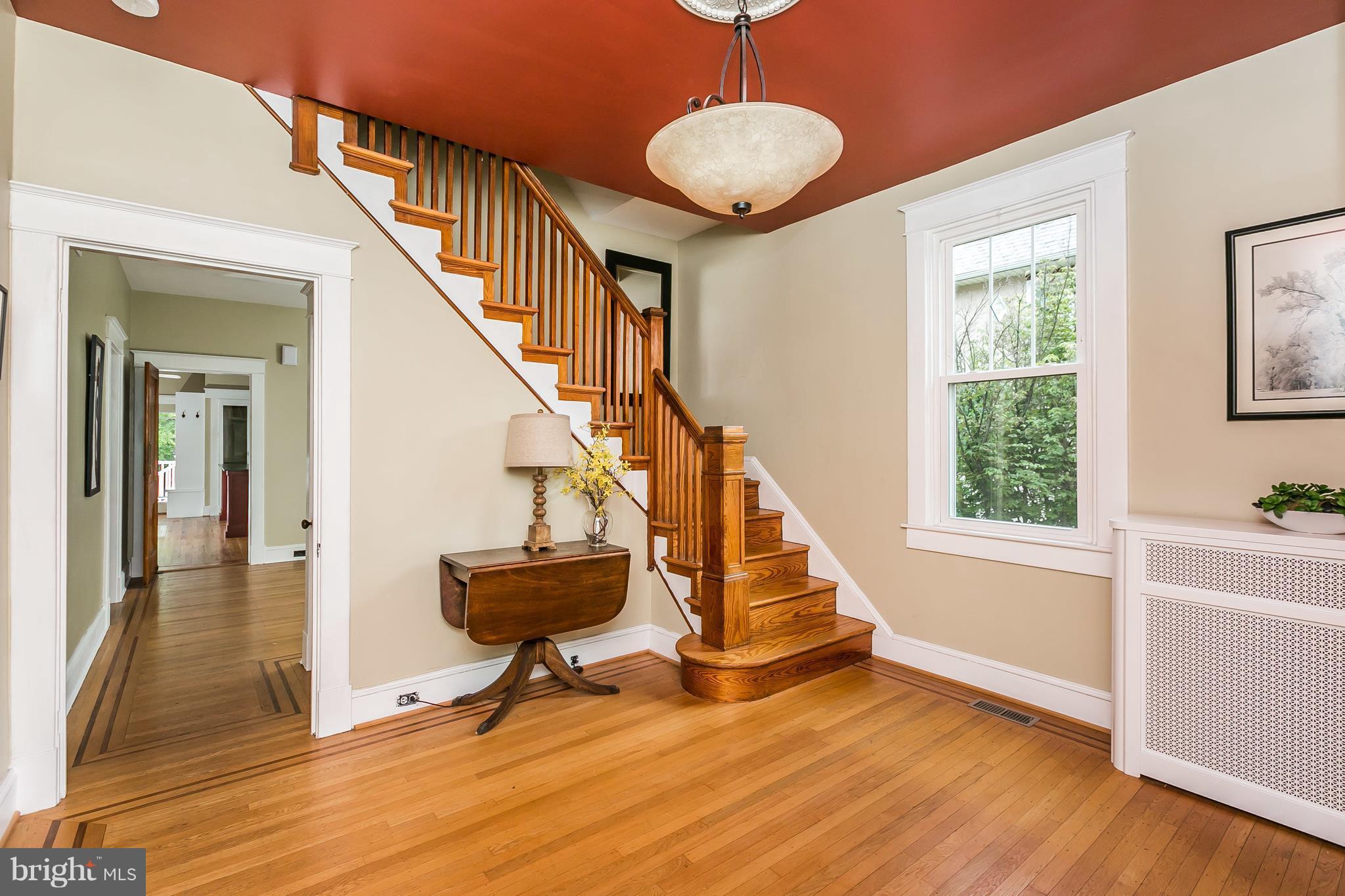 17 Overbrook Road Baltimore, MD 21228 - Photo 3 of 30 Stained glass transom & graceful staircase