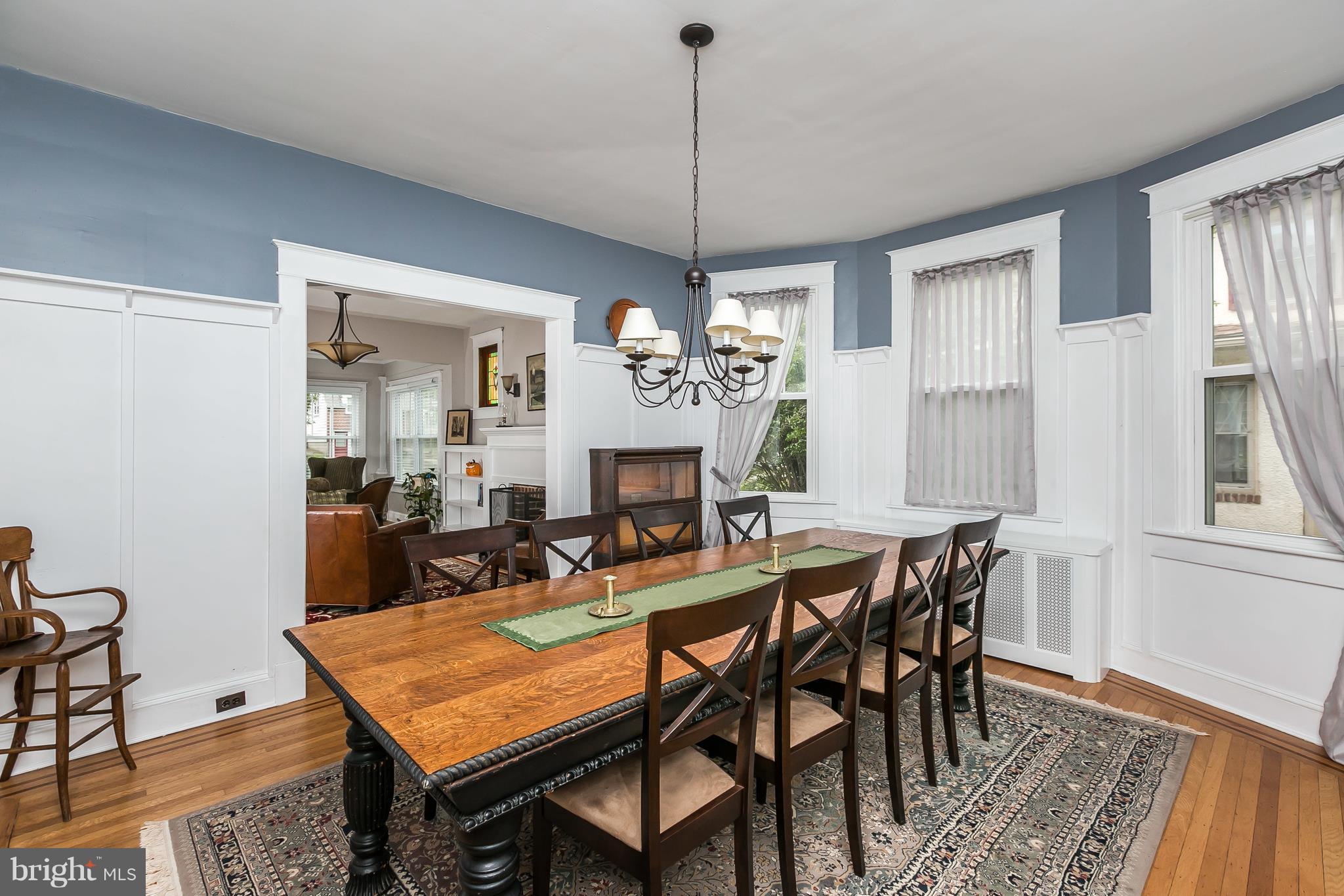 17 Overbrook Road Baltimore, MD 21228 - Photo 7 of 30 Elegant custom wainscoting & picture rail