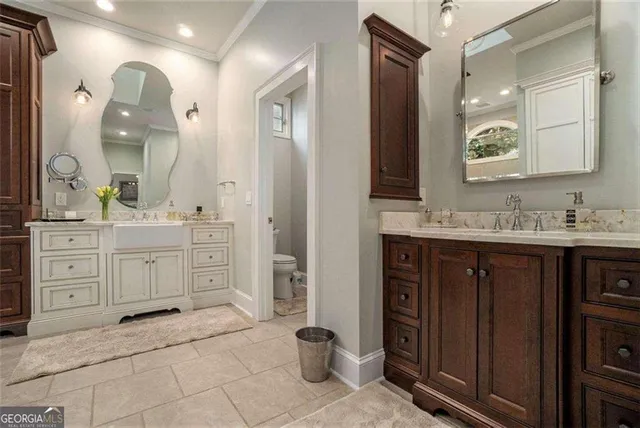 a view of yard with swimming pool and trees