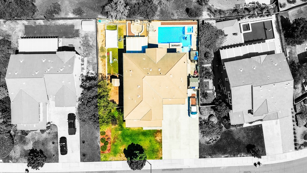 18668 Alderbrook Drive Riverside, CA 92508 - Photo 28 of 28 an aerial view of residential houses with outdoor space