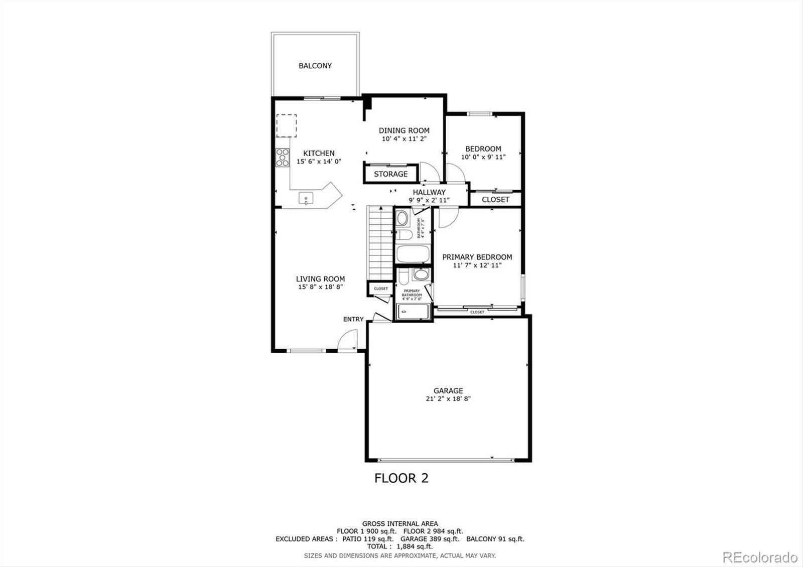 9471 Burlington Lane Highlands Ranch, CO 80130 - Photo 49 of 50 a picture of a floor plan