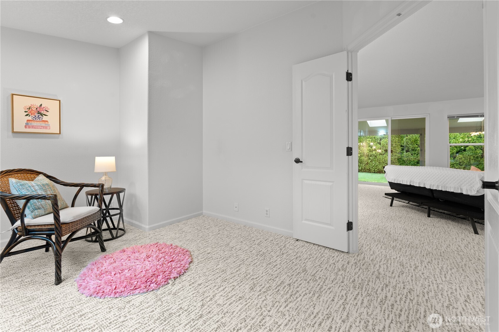8014 18th Lane Southeast Lacey, WA 98503 - Photo 17 of 32 a bedroom with furniture and a wooden floor