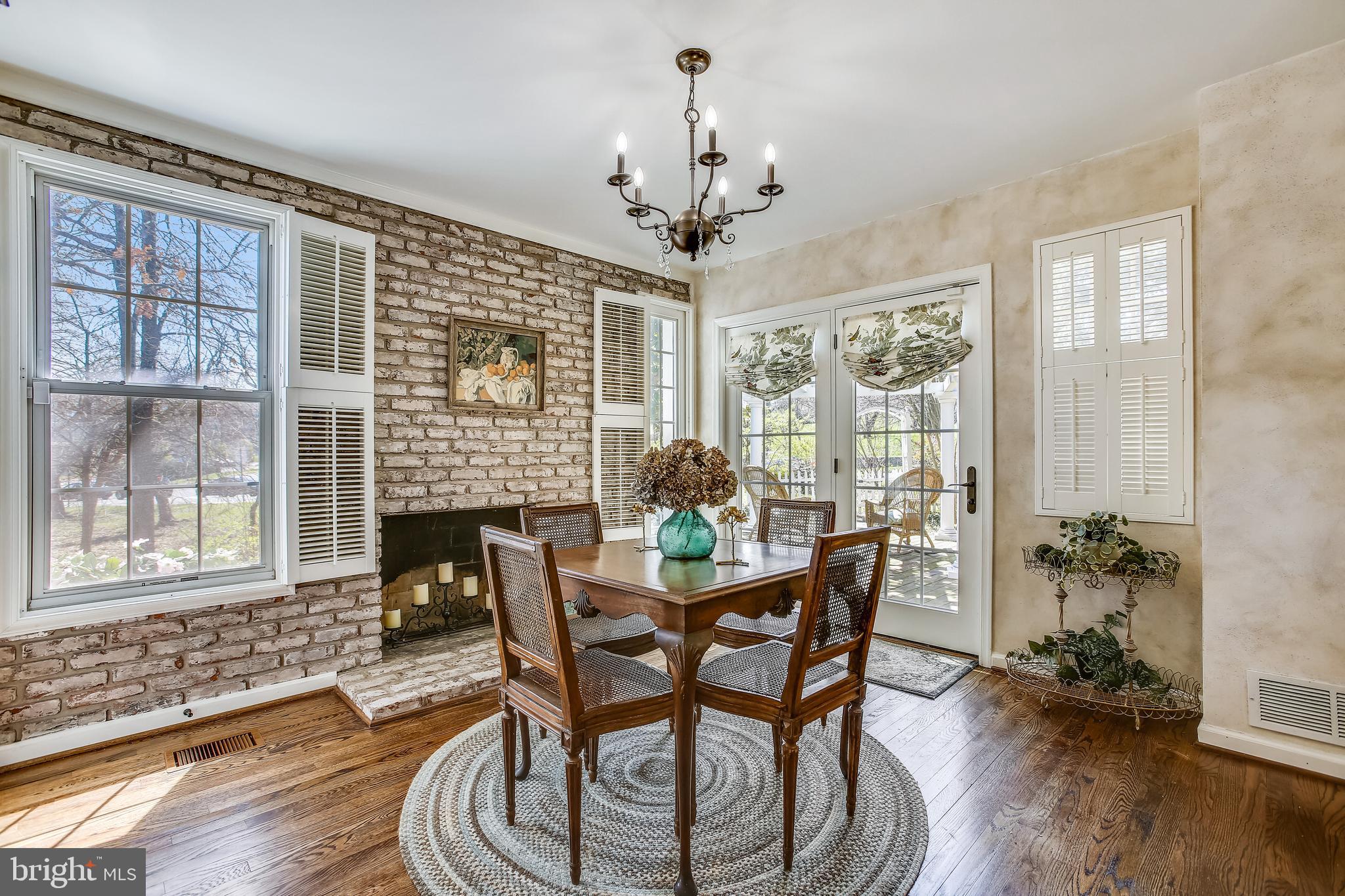 14 Russell Road Alexandria, VA 22301 - Photo 15 of 69 Breakfast Area with Fireplace