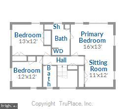 14 Russell Road Alexandria, VA 22301 - Photo 69 of 69 Floor Plan - Upper Level
