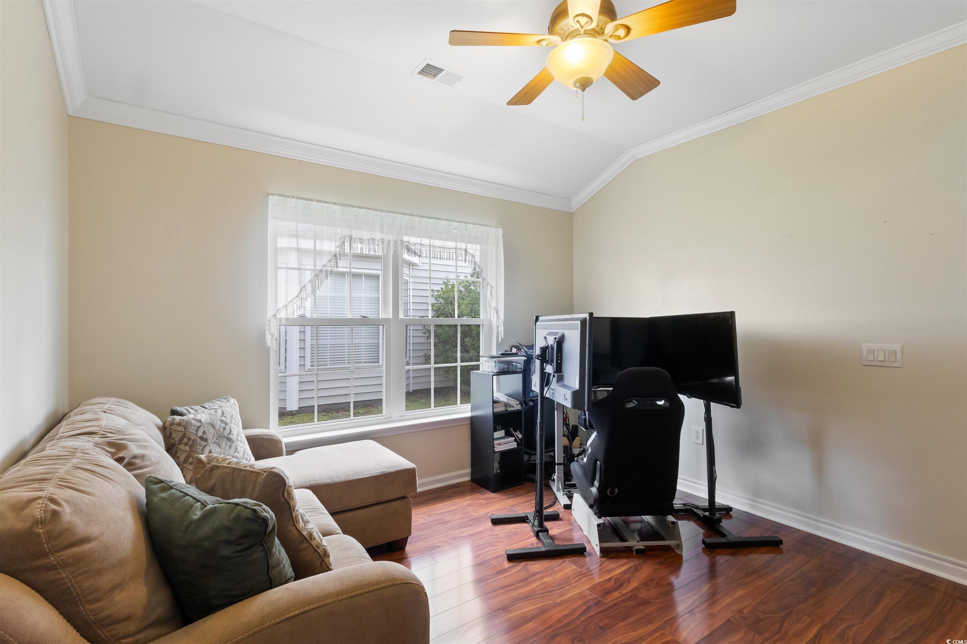 2210 Haystack Way Myrtle Beach, SC 29579 - Photo 23 of 33 Home office with wood finished floors, ceiling fan