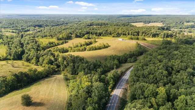 a view of an outdoor space and mountain view