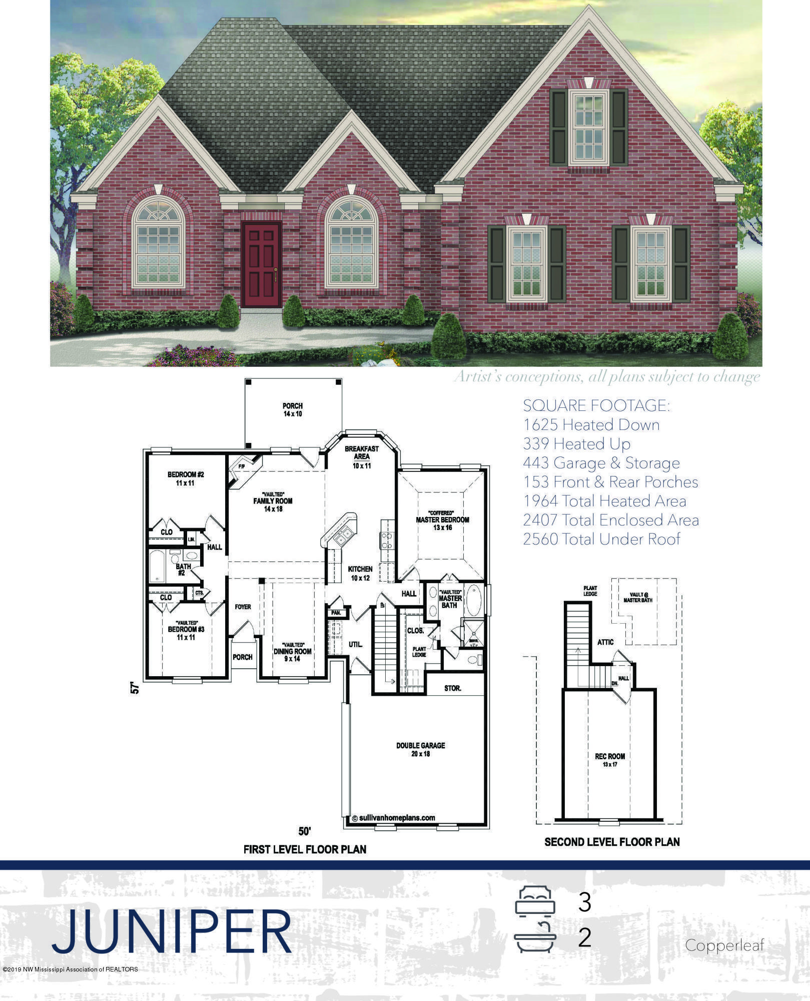 537 Howell Way Hernando, MS 38632 - Photo 22 of 22 Juniper Floor Plan copy