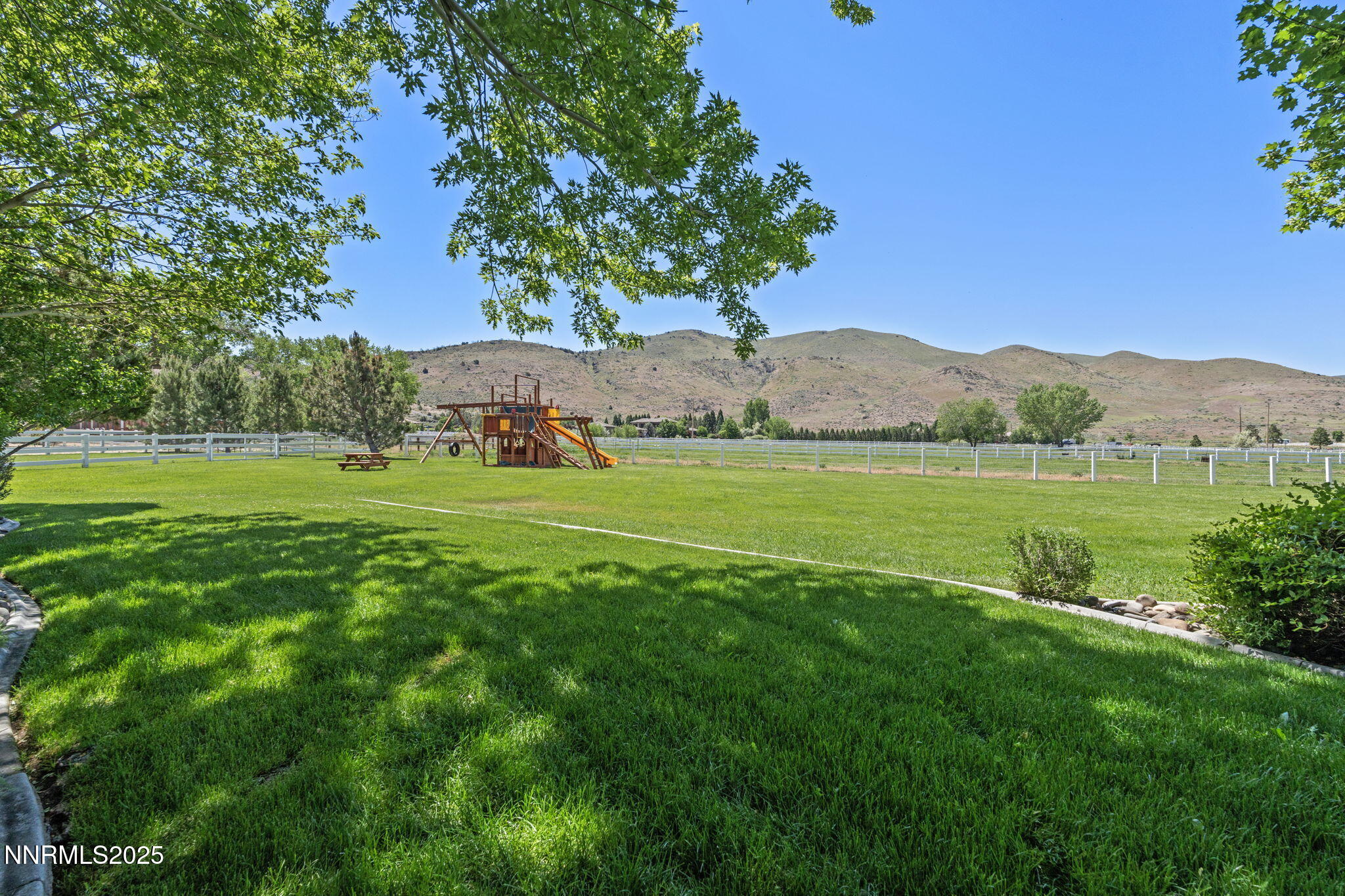 1020 North Cantlon Lane Reno, NV 89521 - Photo 26 of 28 a view of a grassy field with an trees