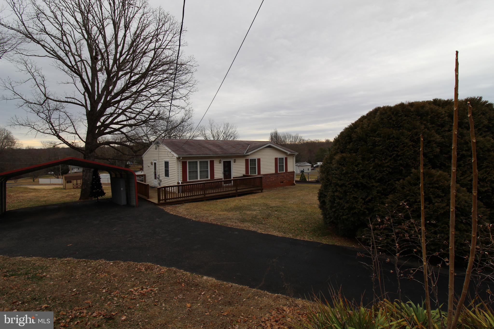 Paved driveway