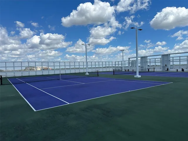 a view of a tennis court