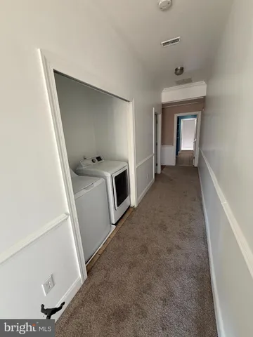 a view of a storage & utility room in a utility room
