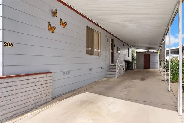 a view of entrance gate of building