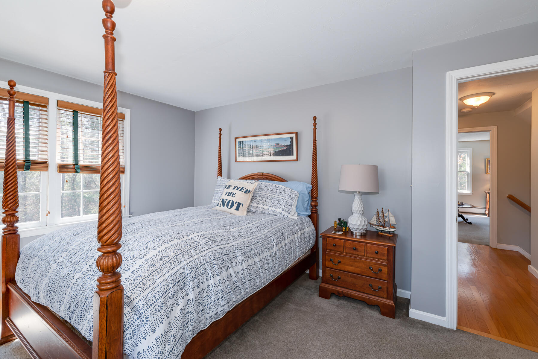 1 Country Farm Road Forestdale, MA 02644 - Photo 33 of 54 a bedroom with a bed and wooden floor
